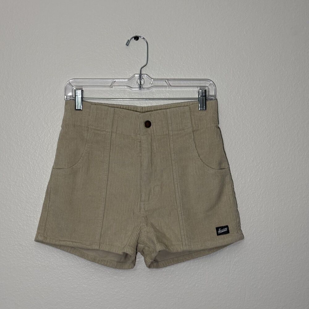 Hammies Women's Shorts 2" Inseam High Rise 28 Sand Tan Khaki Beige